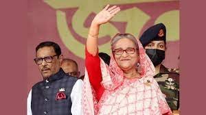  প্রধানমন্ত্রী ময়মনসিংহের জনসভা মঞ্চে 